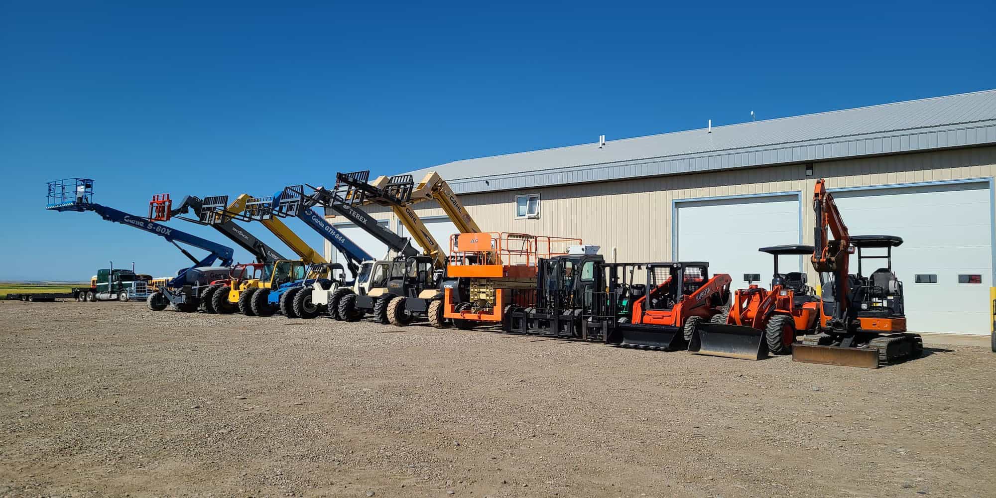 Row of Material Handling Equipment